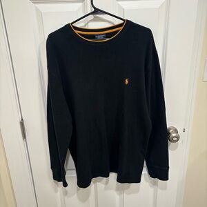 Polo Ralph Lauren Waffle Knit Long Sleeve Shirt Mens U.S. XL